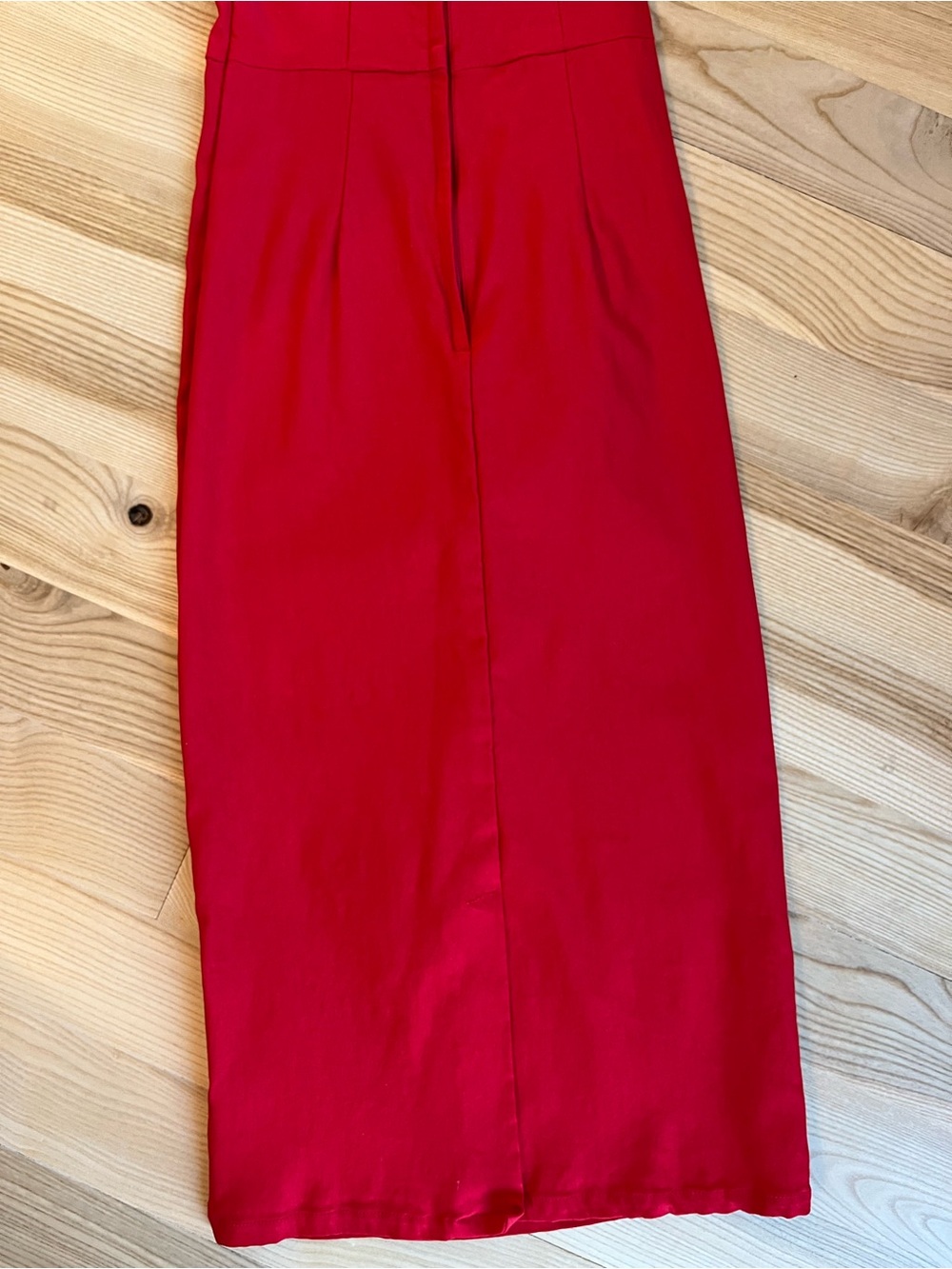 Stop Staring Crimson One-Shoulder Sheath Dress - Picture 6 of 6